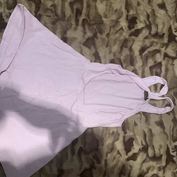 Purple open back skater dress - Picture 2 of 3